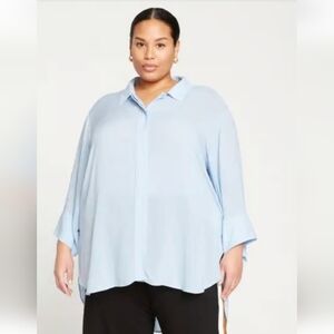 UNIVERSAL STANDARD Toni HiLo Tunic - Blue